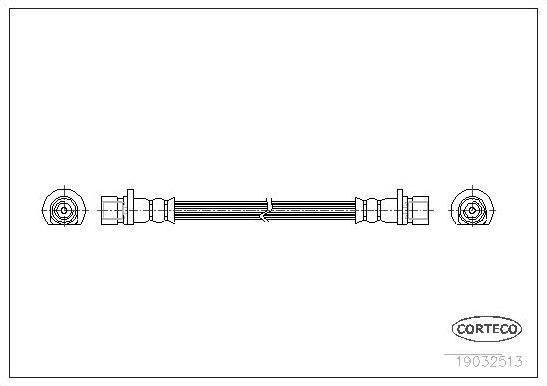 Тормозной шланг Corteco задний для Honda Logo 1999-2002. Артикул 19032513