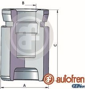 Поршень тормозного суппорта Autofren Seinsa (сталь). Артикул D025352