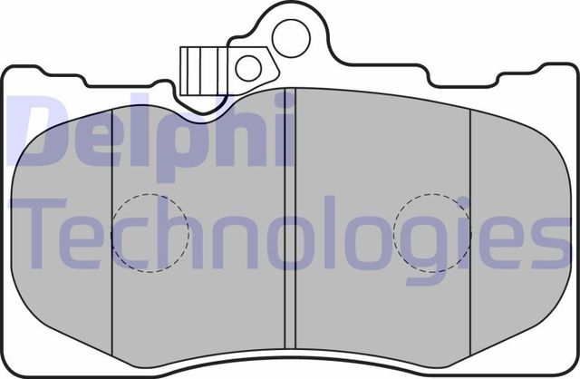Тормозные колодки Delphi (Low-Metallic). Артикул LP2122