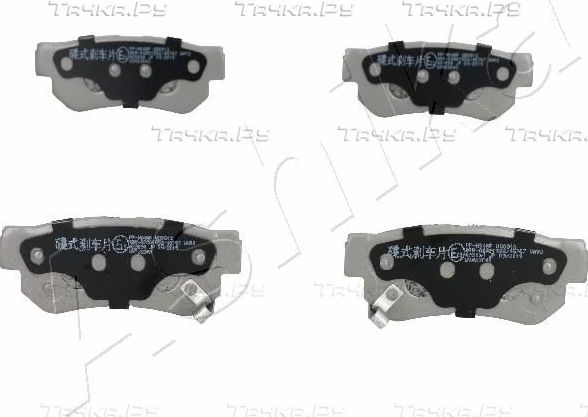 Тормозные колодки ASHIKA задние для Hyundai Matrix I 2001-2010. Артикул 51-0H-H04