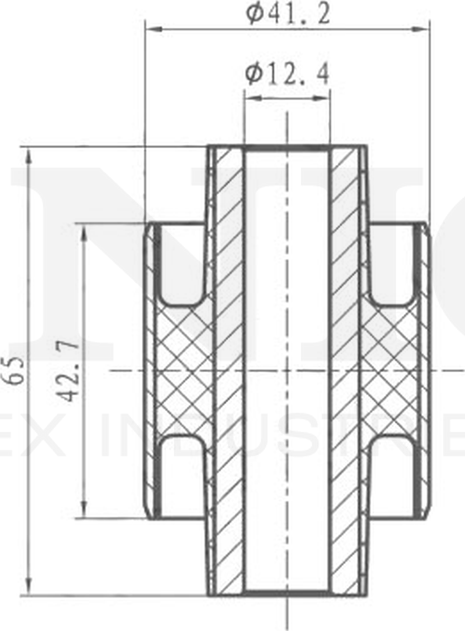 Сайлентблок амортизатора (Unio). Артикул RMP-20378