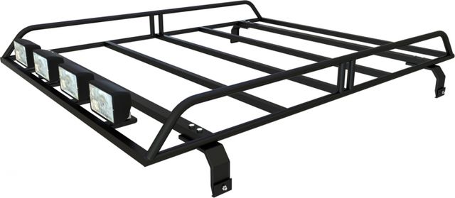 Багажник экспедиционный Podgotoffka 1500х1250х120 мм с креплением на водостоки для ВАЗ 2121, 2131 (Нива) 3дв. 1976-2026. Артикул PGT-B.27.02