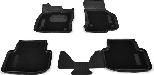 Коврики комбинированные 3D Норпласт для салона Skoda Octavia A7 2013-2020. Артикул NPA11-C81-401-CM