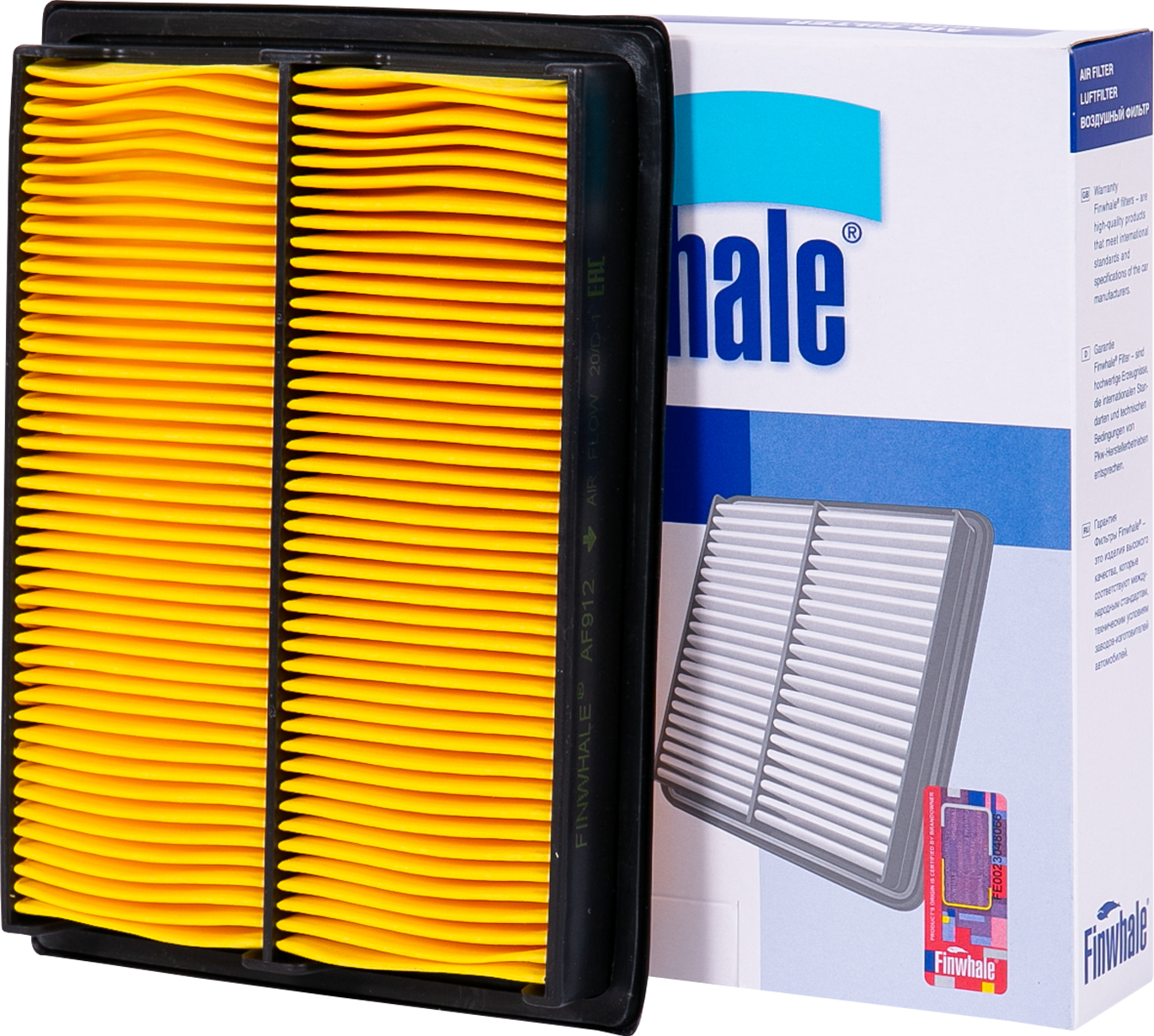 Воздушный фильтр Finwhale. Артикул AF912