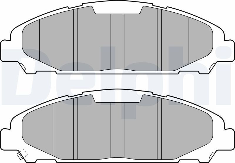 Тормозные колодки Delphi (Low-Metallic). Артикул LP3255
