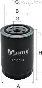 Масляный фильтр MFilter для Hyundai Santa Fe II 2006-2009. Артикул TF 6555