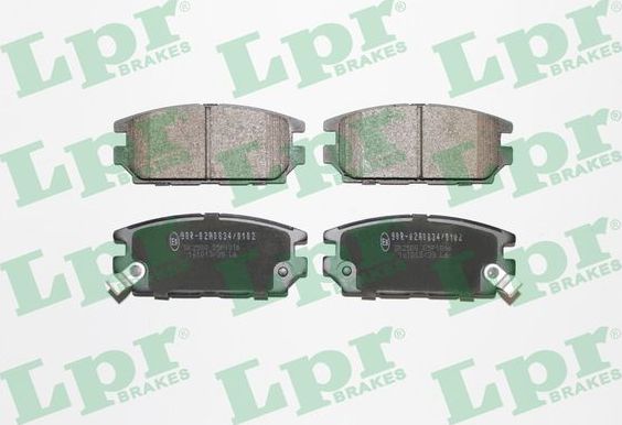 Тормозные колодки LPR задние для Mitsubishi 3000 GT I 1992-1999. Артикул 05P1016