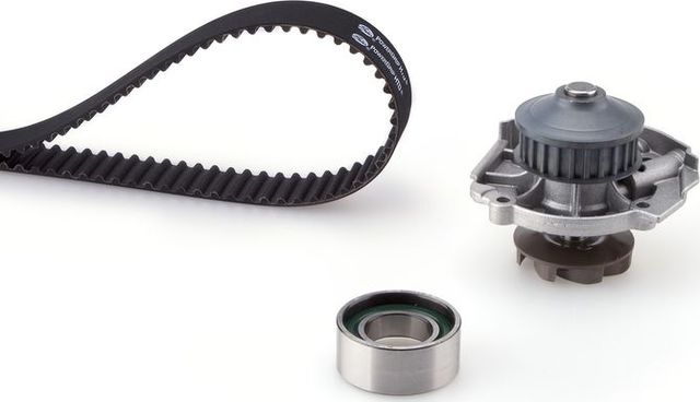 Помпа (водяной насос) с комплектом ремня ГРМ Gates PowerGrip® для Fiat Doblo I 2001-2015. Артикул KP15545XS
