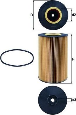 Масляный фильтр Mahle. Артикул OX 426D