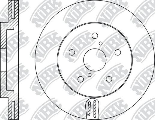 Тормозной диск NiBK передний для Lexus RX IV 2015-2026. Артикул RN1931