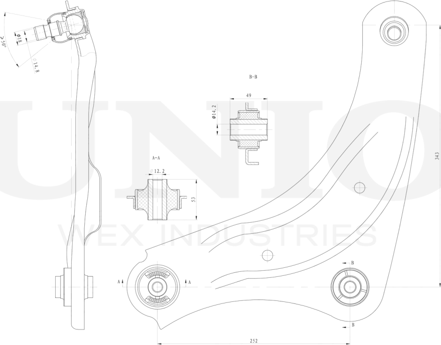 Рычаг подвески (Unio). Артикул SSP-40150