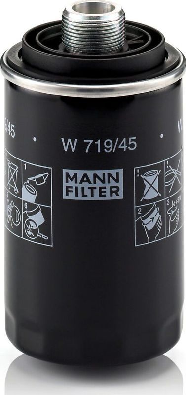 Масляный фильтр Mann-Filter для Volkswagen Passat B7 2010-2015. Артикул W 719/45