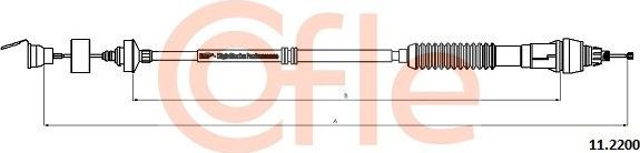 Трос сцепления Cofle для Peugeot Partner II 2008-2018. Артикул 92.11.2200
