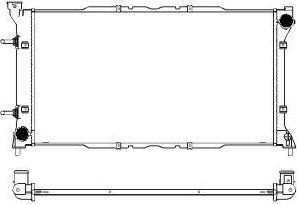 Радиатор охлаждения двигателя Sakura. Артикул 3421-1002