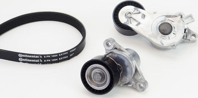 Приводной ремень поликлиновой с роликами (комплект) ContiTech. Артикул 6PK1004 EXTRA K1