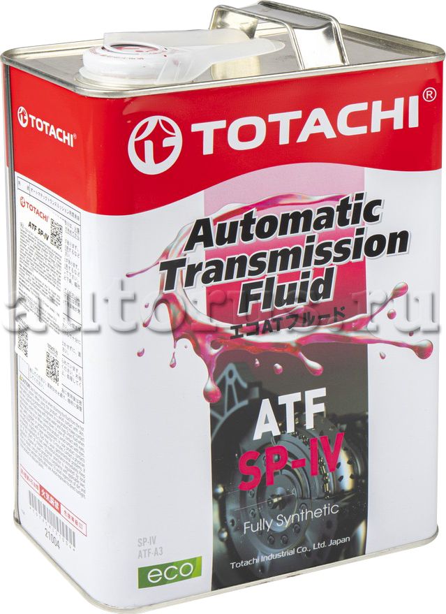 Масло трансмиссионное синтетическое TOTACHI ATF SP-IV 4л 21004. Артикул 21004