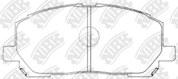 Тормозные колодки NiBK. Артикул PN1457