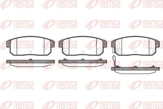Тормозные колодки Remsa. Артикул 0883.11