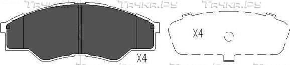 Тормозные колодки Kavo Parts. Артикул KBP-9102