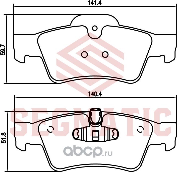 Колодка торм диск зад (Segmatic). Артикул SGBP2777