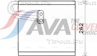 Испаритель кондиционера AVA (алюминий). Артикул HYV371