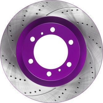 Тормозной диск NiBK передний для Toyota Land Cruiser Prado 150 2009-2026. Артикул RN1435DSET