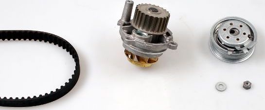 Помпа (водяной насос) с комплектом ремня ГРМ Hepu. Артикул PK05720