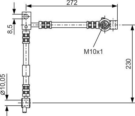Тормозной шланг Bosch. Артикул 1 987 476 361