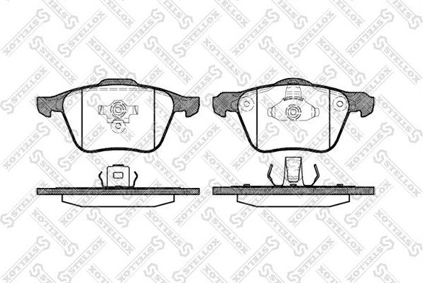 Тормозные колодки Stellox. Артикул 1081 000-SX