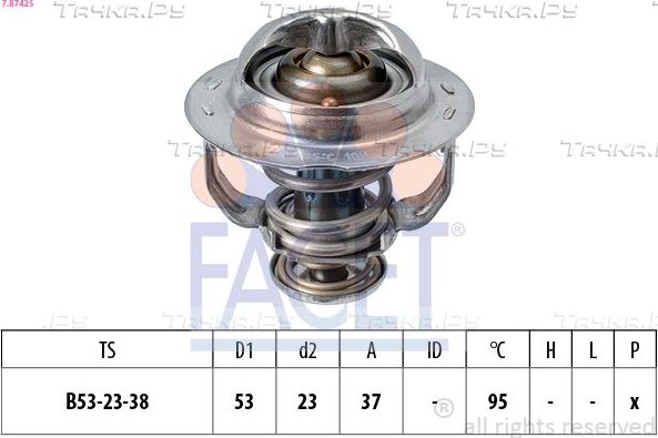 Термостат Facet Made in Italy - OE Equivalent для Audi A6 IV (C7) 2011-2018. Артикул 7.8742S