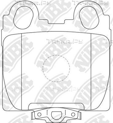 Тормозные колодки NiBK задние для Lexus GS II 1997-2004. Артикул PN1421