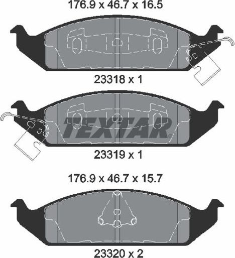 Тормозные колодки Textar Q+. Артикул 2331801