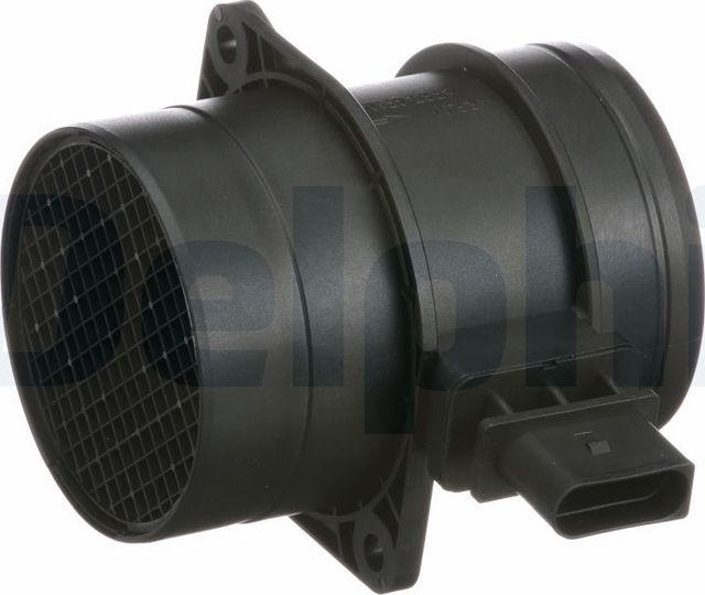 Датчик массового расхода воздуха (ДМРВ) Delphi для Volkswagen Touareg I 2003-2010. Артикул AF10407-12B1