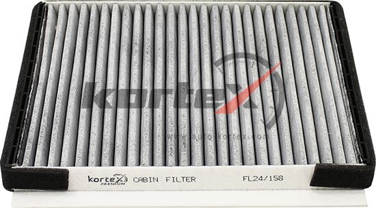 Фильтр салонный (угольный) (Kortex). Артикул KC0140S