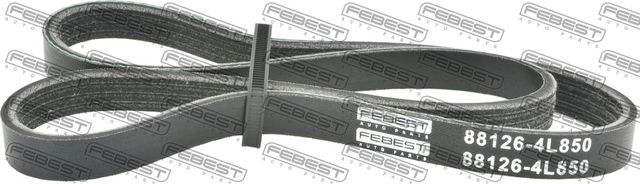 Приводной ремень поликлиновой Febest для Nissan Almera Tino I 2000-2006. Артикул 88126-4L850