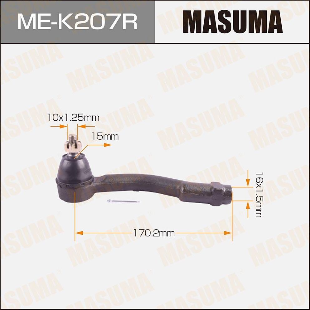 Наконечник рулевой тяги Masuma. Артикул ME-K207R