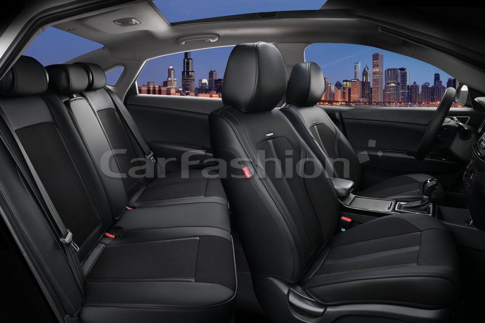 Чехлы универсальные каркасные CarFashion 5D Corrida Plus на сидения авто, цвет Черный/Черный/Черный. Артикул 27018