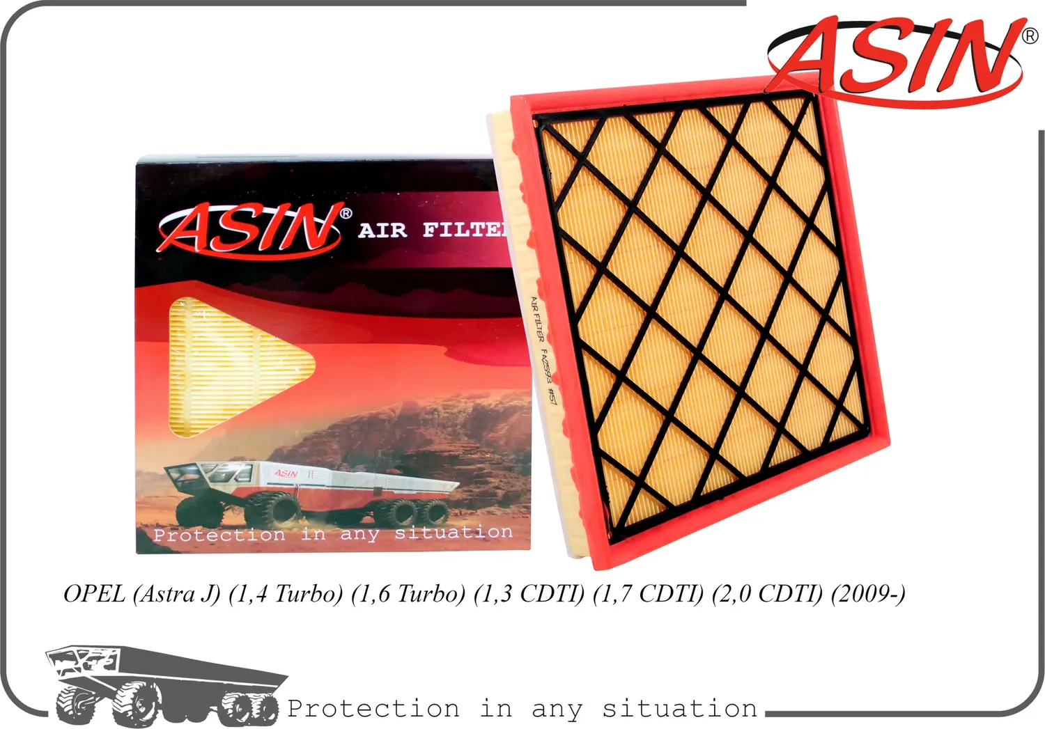 Фильтр воздушный (Asin). Артикул ASINFA2593