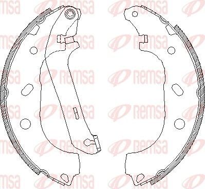 Тормозные колодки Remsa. Артикул 4170.00