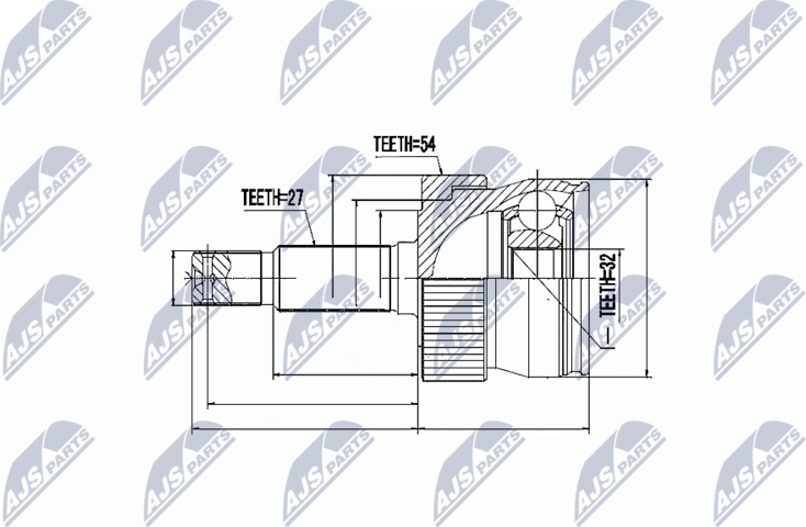 Шрус наружный (граната) NTY. Артикул NPZ-CH-008