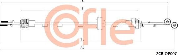 Трос переключения передач КПП Cofle для Opel Zafira B 2005-2015. Артикул 92.2CB.OP009