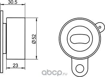 Натяжной ролик (натяжитель) ремня ГРМ GMB. Артикул GT80010