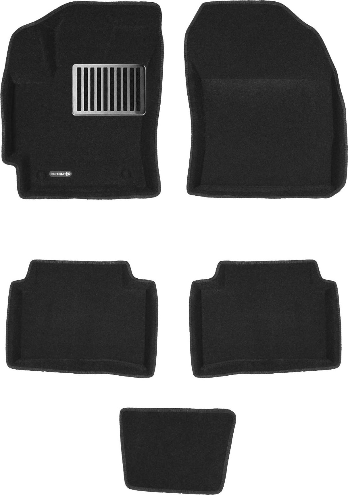 Коврики текстильные Euromat 3D Lux для салона Toyota Corolla E210 2019-2026. Артикул EM3D-005106