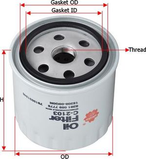 Масляный фильтр Sakura для Infiniti QX50 I 2013-2017. Артикул C-2103