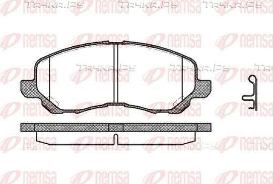 Тормозные колодки Remsa передние для Jeep Compass I 2006-2016. Артикул 0804.12