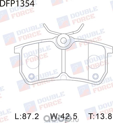 Колодки тормозные дисковые Double Force Double Force. Артикул DFP1354