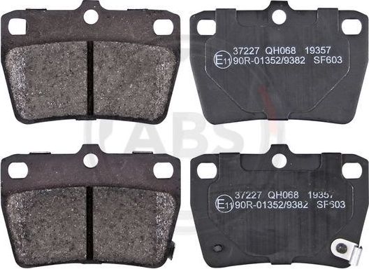 Тормозные колодки ABS задние для Toyota RAV4 II (XA20) 2000-2005. Артикул 37227