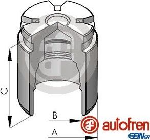 Поршень тормозного суппорта Autofren Seinsa (сталь). Артикул D025642