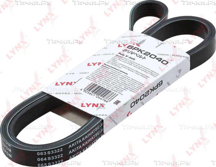 Приводной ремень поликлиновой LYNXauto для SsangYong Korando II 1996-1999. Артикул 6PK2040