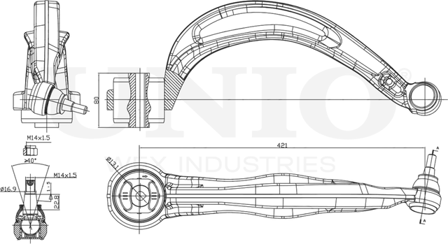 Рычаг подвески (Unio). Артикул SSP-40127